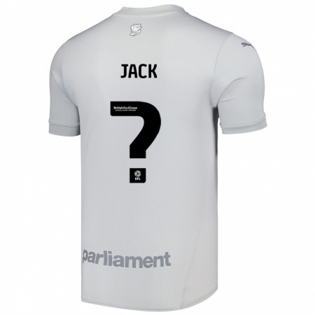 Kandiny Gyermek Jack Woodcock #0 Ezüstszürke Idegenbeli Jersey 2024/25 Mez Póló Ing