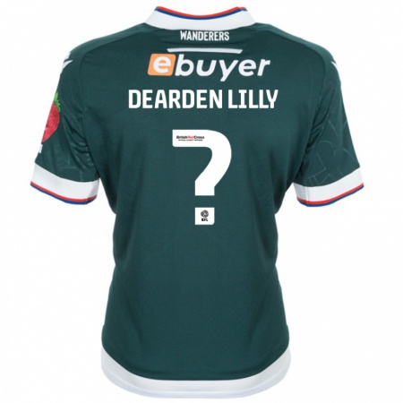 Kandiny Gyermek Jessica Dearden-Lilly #0 Sötétzöld Idegenbeli Jersey 2024/25 Mez Póló Ing