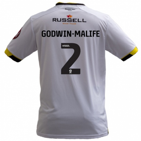 Kandiny Gyermek Udoka Godwin-Malife #2 Fehér Idegenbeli Jersey 2024/25 Mez Póló Ing