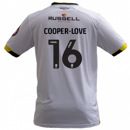 Kandiny Gyermek Jack Cooper-Love #16 Fehér Idegenbeli Jersey 2024/25 Mez Póló Ing