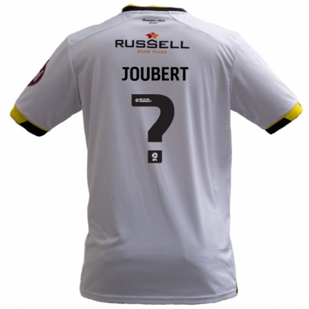 Kandiny Gyermek Lucas Joubert #0 Fehér Idegenbeli Jersey 2024/25 Mez Póló Ing