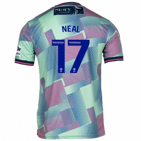 Kandiny Gyermek Harrison Neal #17 Zöld Idegenbeli Jersey 2024/25 Mez Póló Ing