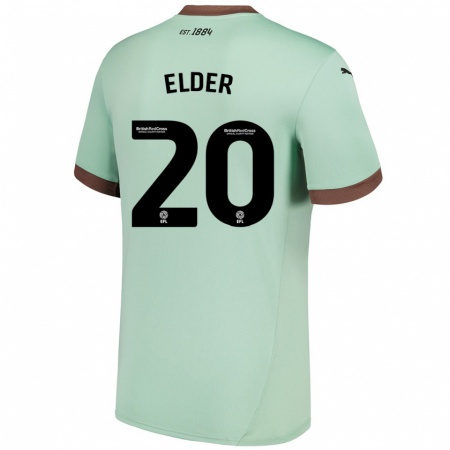 Kandiny Gyermek Callum Elder #20 Halványzöld Idegenbeli Jersey 2024/25 Mez Póló Ing