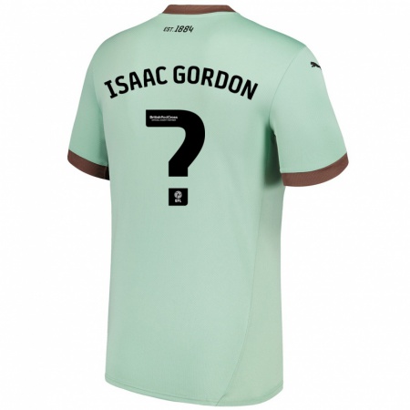 Kandiny Gyermek Isaac Gordon #0 Halványzöld Idegenbeli Jersey 2024/25 Mez Póló Ing