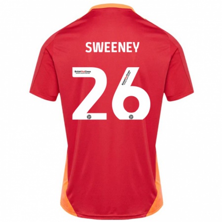 Kandiny Gyermek Pierce Sweeney #26 Kék Törtfehér Idegenbeli Jersey 2024/25 Mez Póló Ing