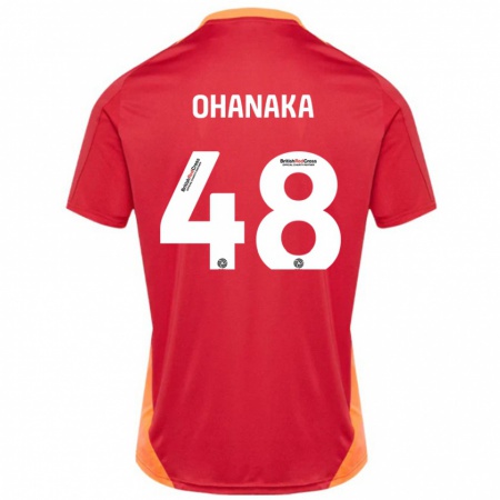 Kandiny Gyermek Santino Ohanaka #48 Kék Törtfehér Idegenbeli Jersey 2024/25 Mez Póló Ing