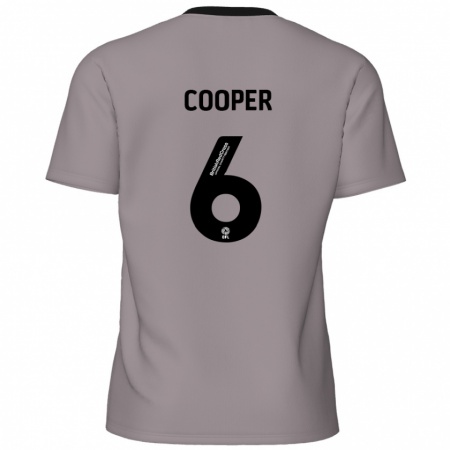 Kandiny Gyermek Brandon Cooper #6 Szürke Idegenbeli Jersey 2024/25 Mez Póló Ing