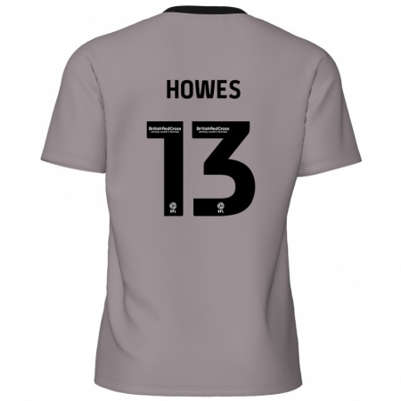 Kandiny Gyermek Sam Howes #13 Szürke Idegenbeli Jersey 2024/25 Mez Póló Ing