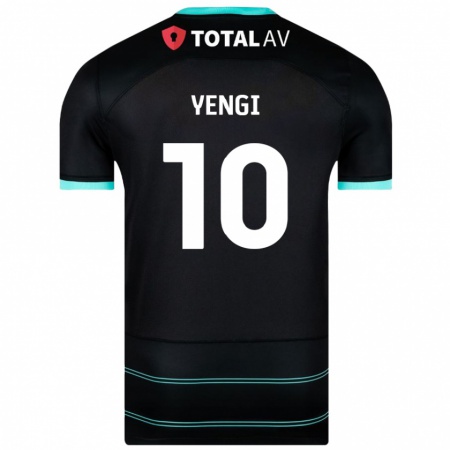 Kandiny Gyermek Kusini Yengi #10 Fekete Idegenbeli Jersey 2024/25 Mez Póló Ing