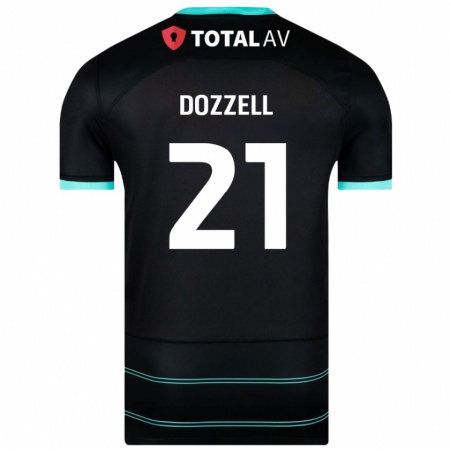 Kandiny Gyermek Andre Dozzell #21 Fekete Idegenbeli Jersey 2024/25 Mez Póló Ing