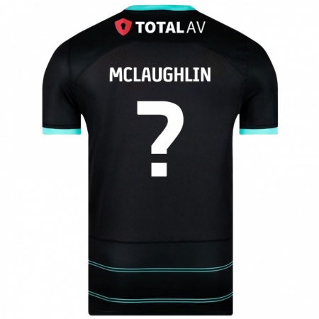 Kandiny Gyermek Erin Mclaughlin #0 Fekete Idegenbeli Jersey 2024/25 Mez Póló Ing