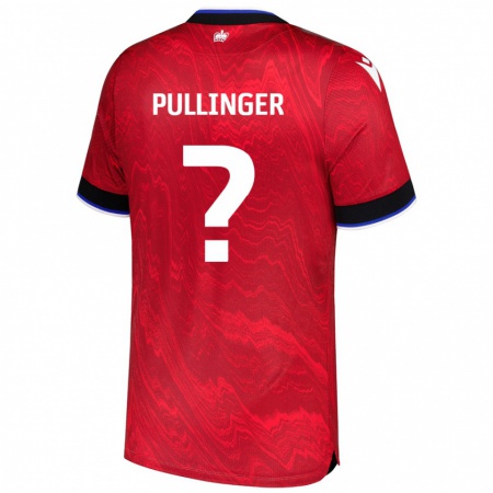 Kandiny Gyermek Matthew Pullinger #0 Piros Fekete Idegenbeli Jersey 2024/25 Mez Póló Ing