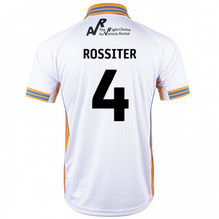 Kandiny Gyermek Jordan Rossiter #4 Fehér Idegenbeli Jersey 2024/25 Mez Póló Ing