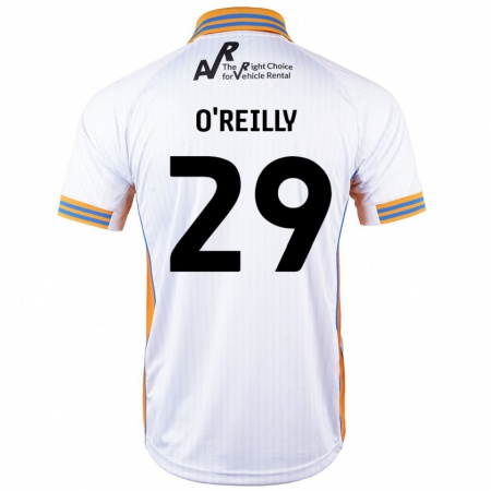 Kandiny Gyermek Tommi O'reilly #29 Fehér Idegenbeli Jersey 2024/25 Mez Póló Ing