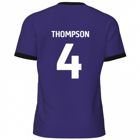 Kandiny Gyermek Nathan Thompson #4 Lila Idegenbeli Jersey 2024/25 Mez Póló Ing