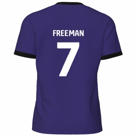 Kandiny Gyermek Nick Freeman #7 Lila Idegenbeli Jersey 2024/25 Mez Póló Ing