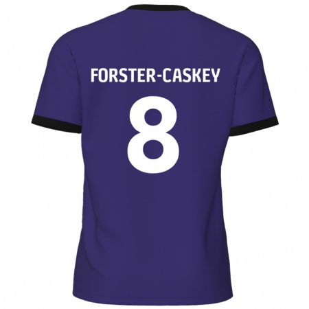 Kandiny Gyermek Jake Forster-Caskey #8 Lila Idegenbeli Jersey 2024/25 Mez Póló Ing