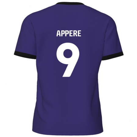 Kandiny Gyermek Louis Appéré #9 Lila Idegenbeli Jersey 2024/25 Mez Póló Ing