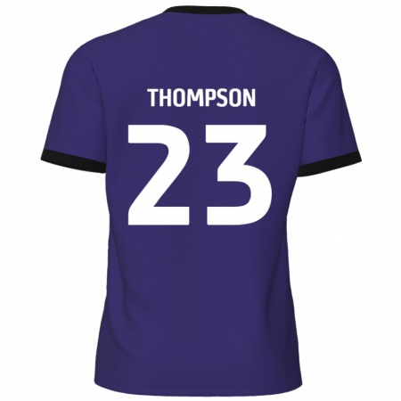 Kandiny Gyermek Louis Thompson #23 Lila Idegenbeli Jersey 2024/25 Mez Póló Ing