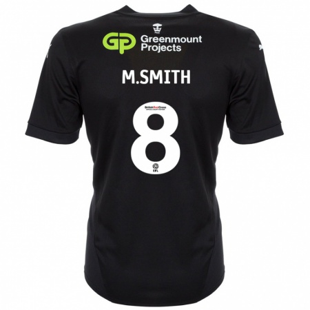 Kandiny Gyermek Matt Smith #8 Fekete Idegenbeli Jersey 2024/25 Mez Póló Ing