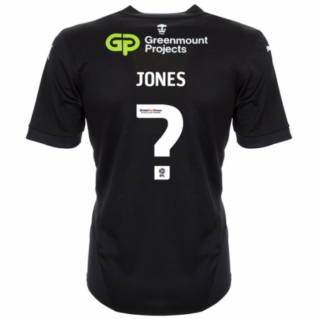 Kandiny Gyermek Callum Jones #0 Fekete Idegenbeli Jersey 2024/25 Mez Póló Ing