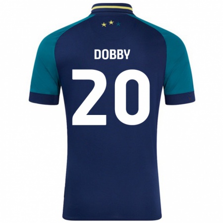 Kandiny Gyermek Sarah Dobby #20 Navy Sötétzöld Idegenbeli Jersey 2024/25 Mez Póló Ing