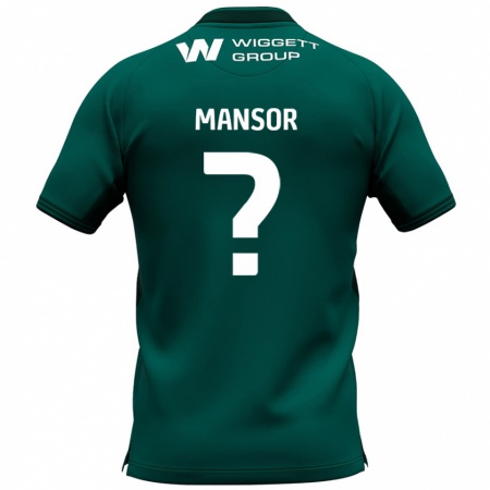 Kandiny Gyermek Elias Mansor #0 Zöld Idegenbeli Jersey 2024/25 Mez Póló Ing