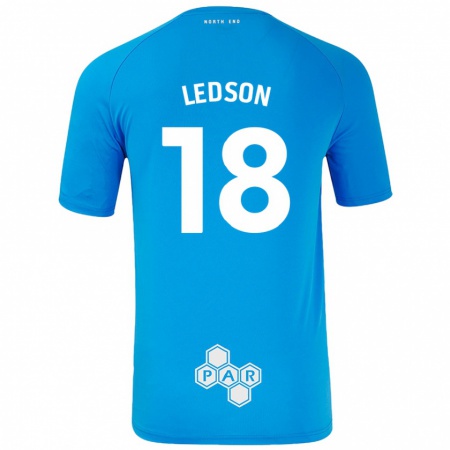 Kandiny Gyermek Ryan Ledson #18 Égszínkék Idegenbeli Jersey 2024/25 Mez Póló Ing