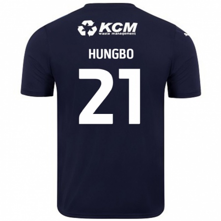 Kandiny Gyermek Joseph Hungbo #21 Sötétkék Idegenbeli Jersey 2024/25 Mez Póló Ing