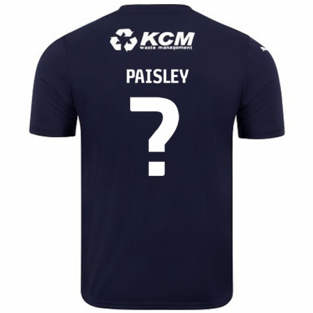 Kandiny Gyermek Mckenzie Paisley #0 Sötétkék Idegenbeli Jersey 2024/25 Mez Póló Ing