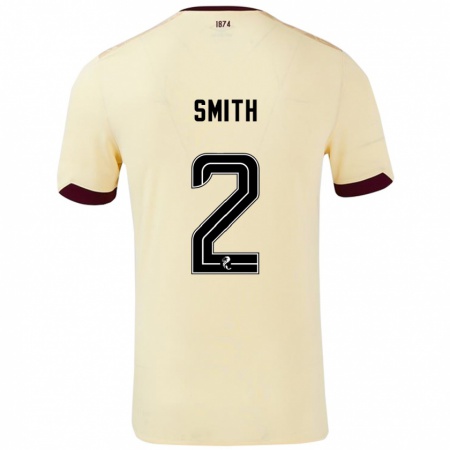 Kandiny Gyermek Lucas Smith #2 Krémes Bordó Idegenbeli Jersey 2024/25 Mez Póló Ing