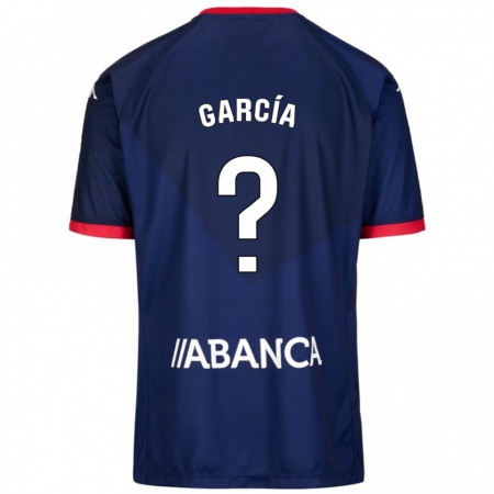 Kandiny Gyermek Pablo García #0 Sötétkék Idegenbeli Jersey 2024/25 Mez Póló Ing