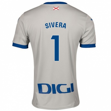 Kandiny Gyermek Antonio Sivera #1 Világos Szürke Idegenbeli Jersey 2024/25 Mez Póló Ing