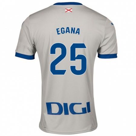 Kandiny Gyermek Eider Egaña #25 Világos Szürke Idegenbeli Jersey 2024/25 Mez Póló Ing