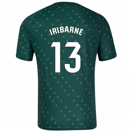 Kandiny Gyermek Bruno Iribarne #13 Sötétzöld Idegenbeli Jersey 2024/25 Mez Póló Ing