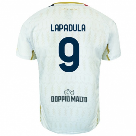 Kandiny Gyermek Gianluca Lapadula #9 Fehér Idegenbeli Jersey 2024/25 Mez Póló Ing