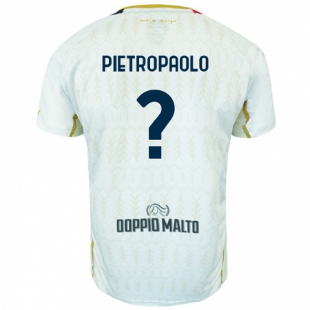 Kandiny Gyermek Mario Pietropaolo #0 Fehér Idegenbeli Jersey 2024/25 Mez Póló Ing