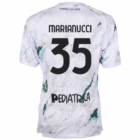 Kandiny Gyermek Luca Marianucci #35 Szürke Idegenbeli Jersey 2024/25 Mez Póló Ing