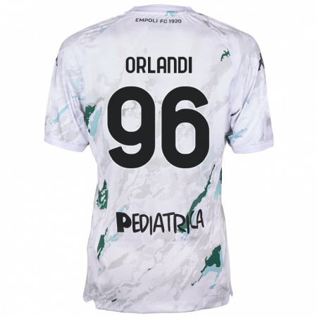 Kandiny Gyermek Andrea Orlandi #96 Szürke Idegenbeli Jersey 2024/25 Mez Póló Ing