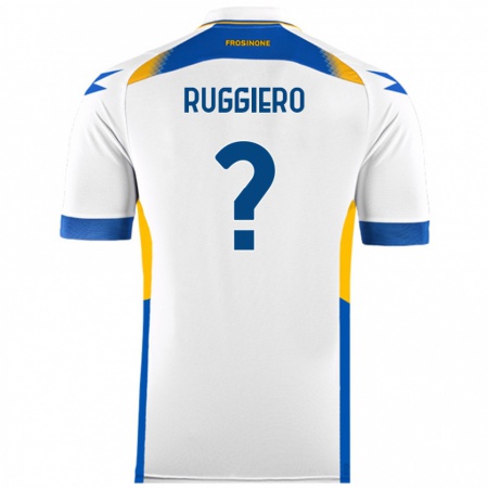 Kandiny Gyermek Gregory Ruggiero #0 Fehér Idegenbeli Jersey 2024/25 Mez Póló Ing