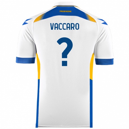 Kandiny Gyermek Cristian Vaccaro #0 Fehér Idegenbeli Jersey 2024/25 Mez Póló Ing