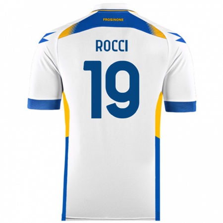 Kandiny Gyermek Valerio Rocci #19 Fehér Idegenbeli Jersey 2024/25 Mez Póló Ing