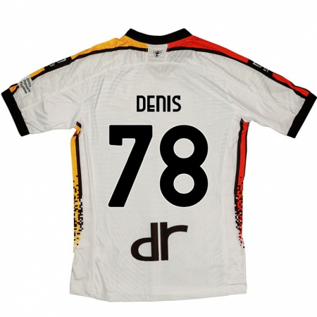 Kandiny Gyermek Max Denis #78 Fehér Fekete Idegenbeli Jersey 2024/25 Mez Póló Ing