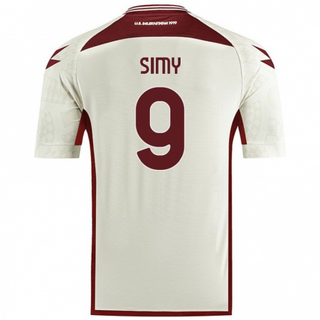 Kandiny Gyermek Simy #9 Krém Színű Idegenbeli Jersey 2024/25 Mez Póló Ing