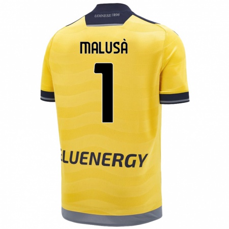 Kandiny Gyermek Joel Malusà #1 Aranysárga Idegenbeli Jersey 2024/25 Mez Póló Ing