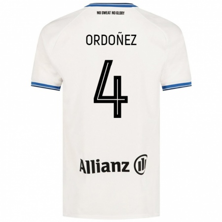 Kandiny Gyermek Joel Ordóñez #4 Fehér Idegenbeli Jersey 2024/25 Mez Póló Ing