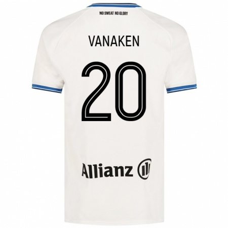 Kandiny Gyermek Hans Vanaken #20 Fehér Idegenbeli Jersey 2024/25 Mez Póló Ing