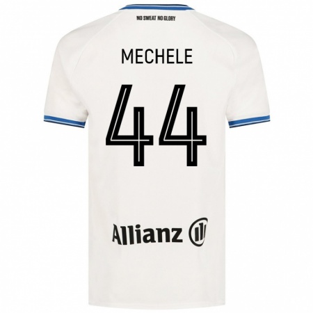 Kandiny Gyermek Brandon Mechele #44 Fehér Idegenbeli Jersey 2024/25 Mez Póló Ing