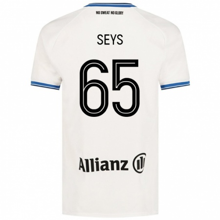 Kandiny Gyermek Joaquin Seys #65 Fehér Idegenbeli Jersey 2024/25 Mez Póló Ing