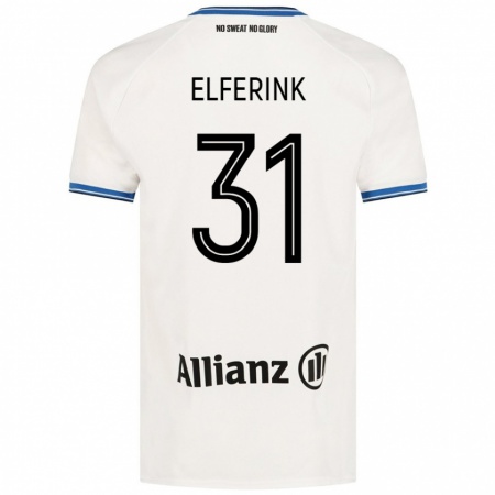 Kandiny Gyermek Marie Elferink #31 Fehér Idegenbeli Jersey 2024/25 Mez Póló Ing